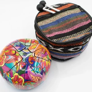 Liten Steel Tongue Happy Drum med psykedeliskt mönster 13x9 cm - produktbild 2