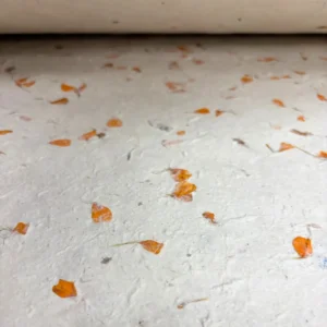Lokta-papper för presentinslagning 51x76 cm med ringblomma - produktbild 3
