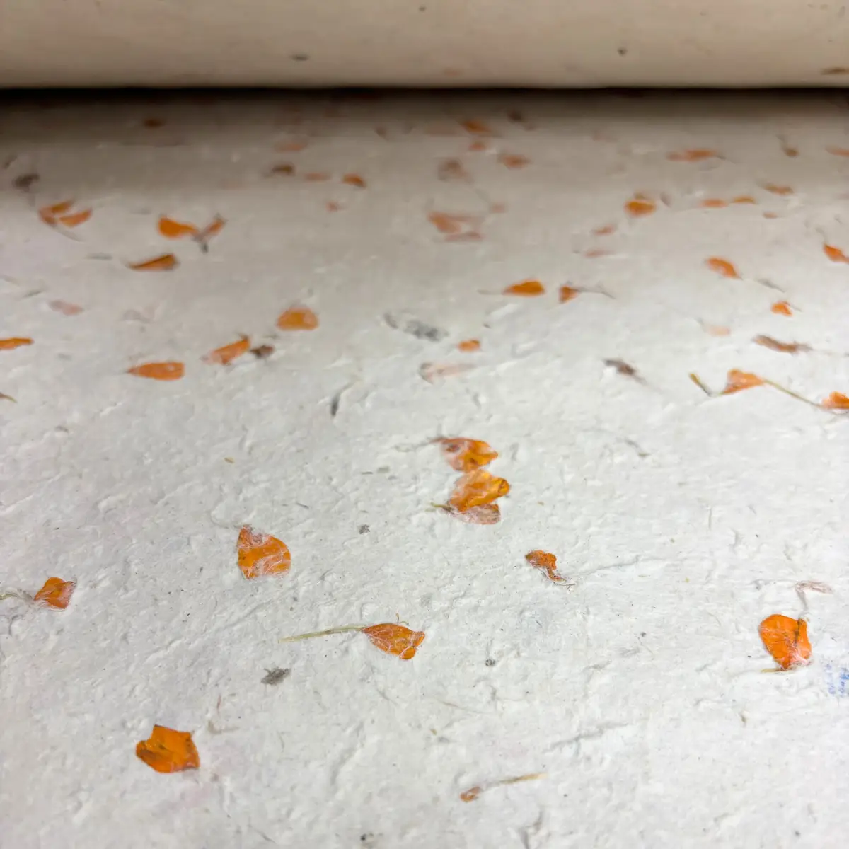 Lokta-papper för presentinslagning 51x76 cm med ringblomma - produktbild 3