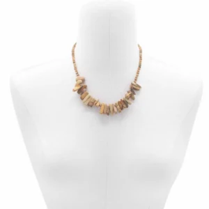 Longstone halsband med ädelstenen kartsten - produktbild 4