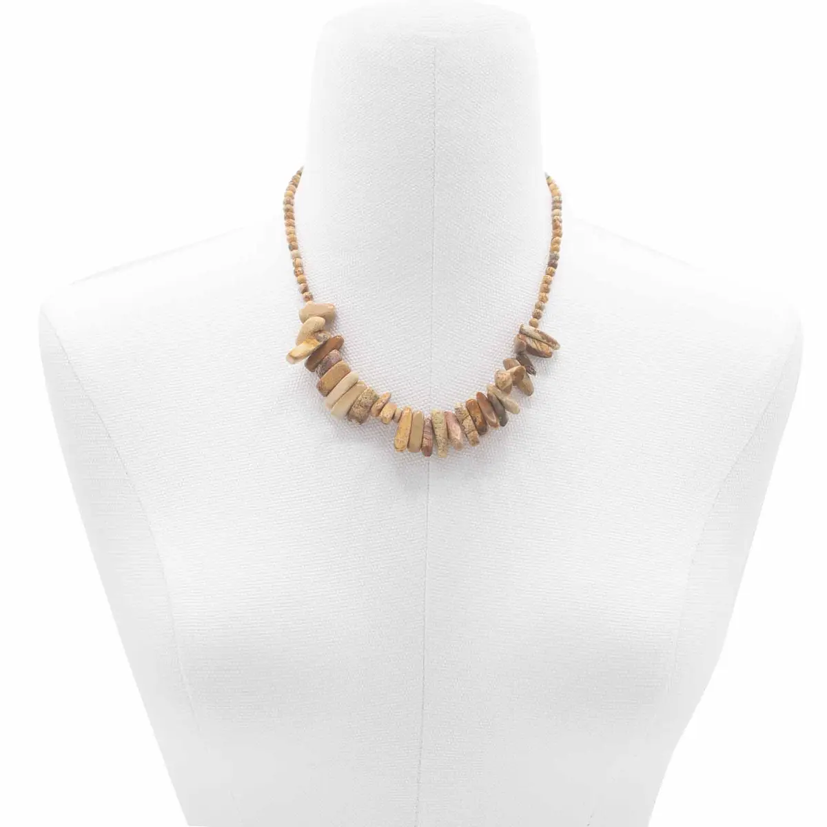 Longstone halsband med ädelstenen kartsten - produktbild 4