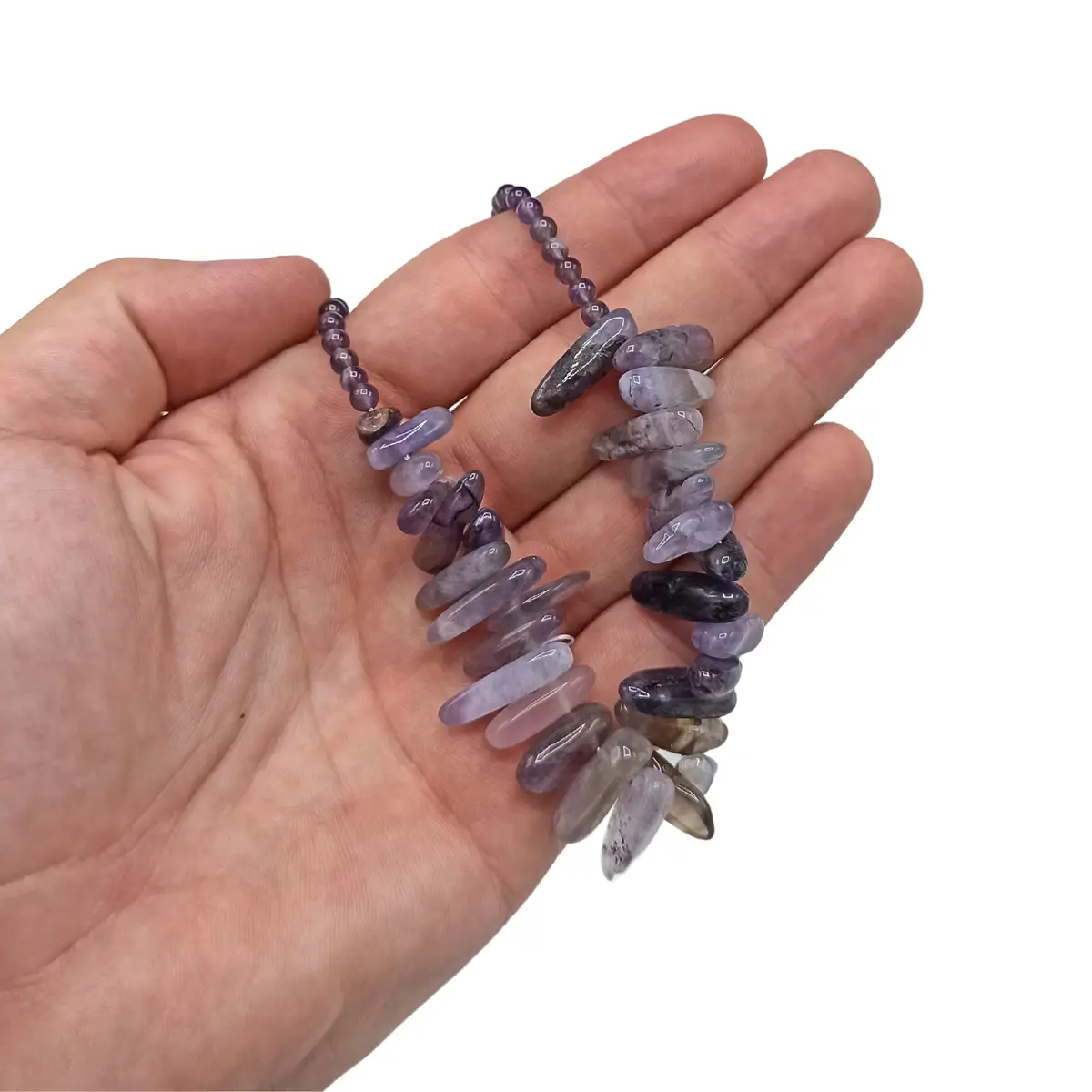 Longstone halsband med ametist - produktbild 2