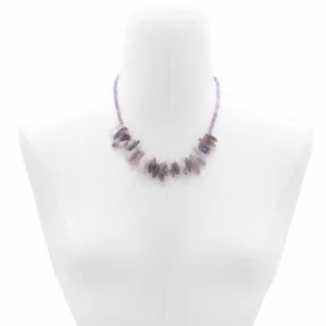 Longstone halsband med ametist - produktbild 4