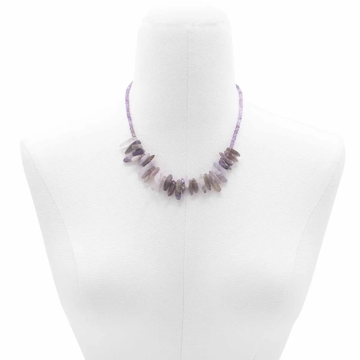 Longstone halsband med ametist - produktbild 4