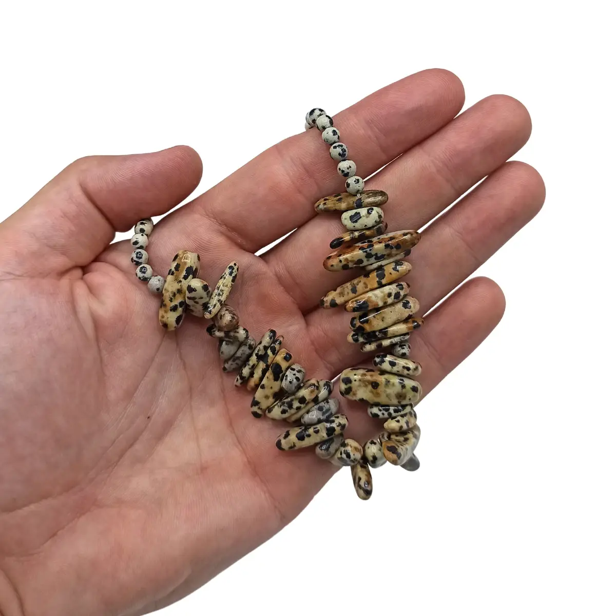 Longstone halsband med dalmatinersten - produktbild 2