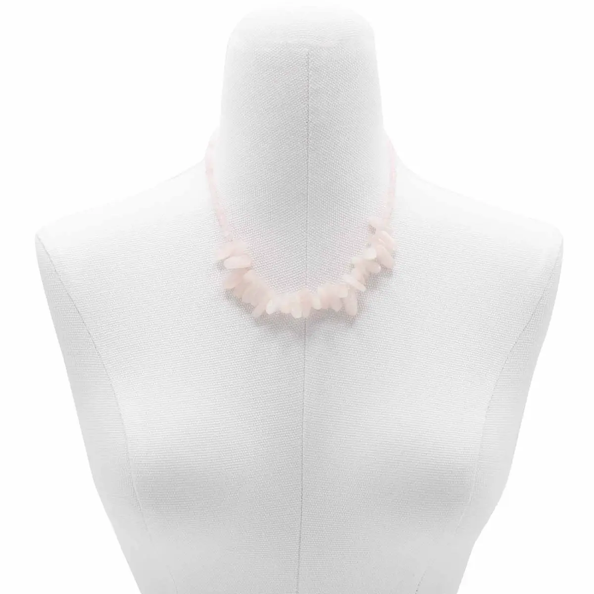 Longstone halsband med rosenkvarts - produktbild 4