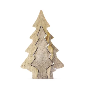 Lost in the Forest – Trädekoration med liten gran i gran 15x10 cm - produktbild 2