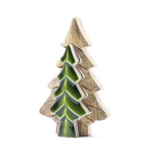 Lost in the Forest – Trädekoration med liten gran i gran 15x10 cm - produktbild 5