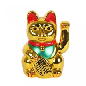 Lyckokatt i guld, 15 cm - produktbild 3