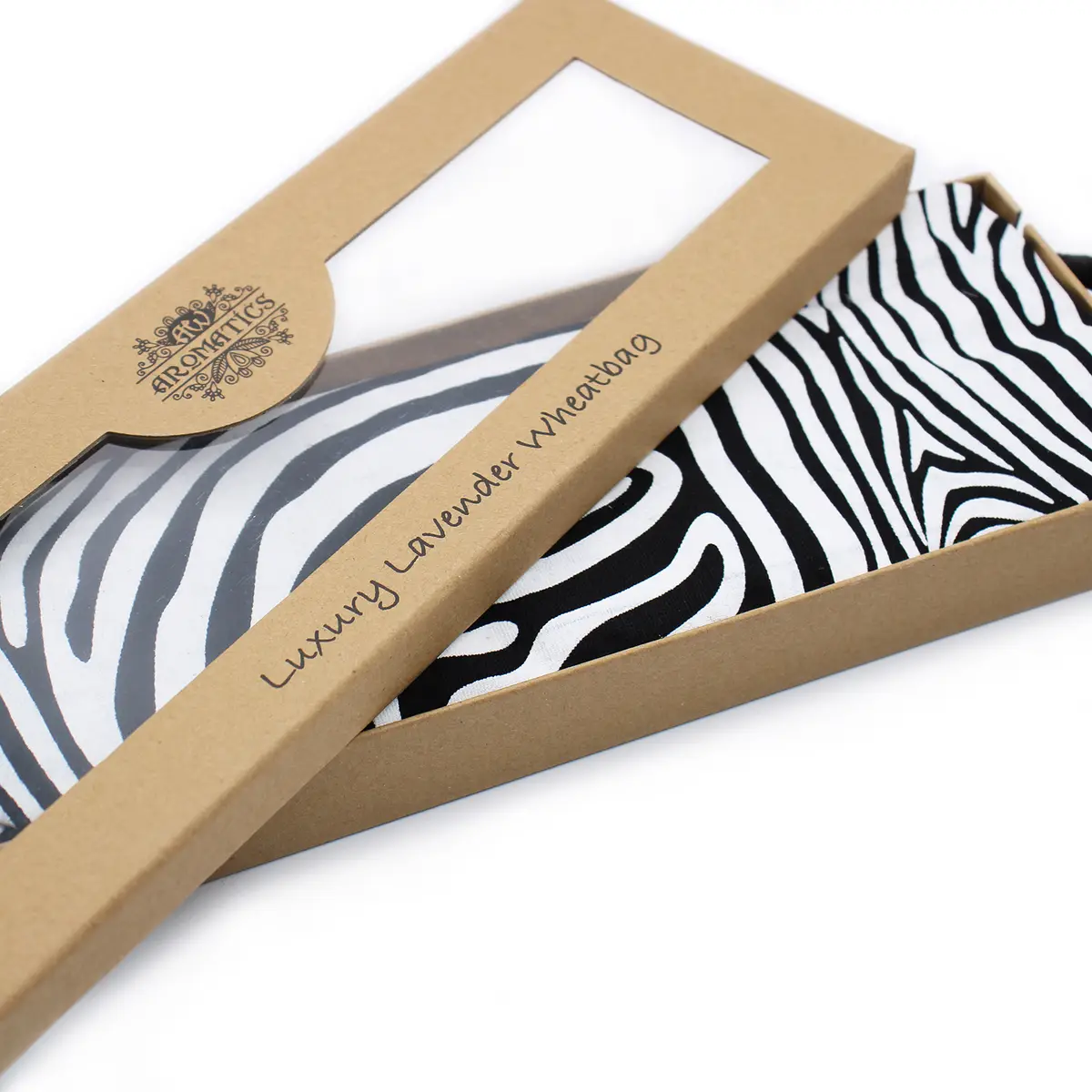 Lyxig lavendelvärmedyna med vete i presentförpackning – Fjäril och rosor - produktbild 4