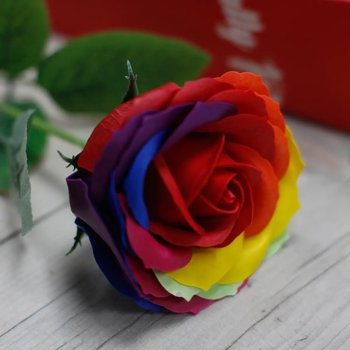Lyxig tvålblomma i regnbågsfärger - produktbild 4