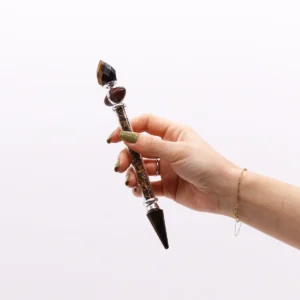 Magisk stav av Shiva Lingam med tigeröga - produktbild 2