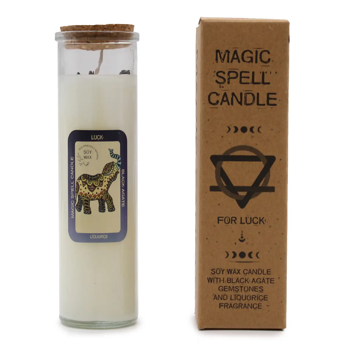 Magiskt spelljus med sojavax för lycka - produktbild 3
