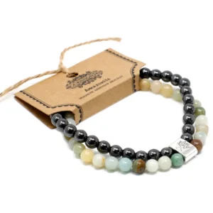 Magnetiskt armband med amazonit och ädelstenar - produktbild 5