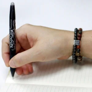 Magnetiskt armband med Picasso-jaspis och hematit - produktbild 2
