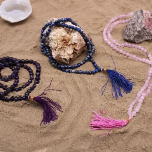Mala halsband med 108 pärlor av lapis lazuli - produktbild 2