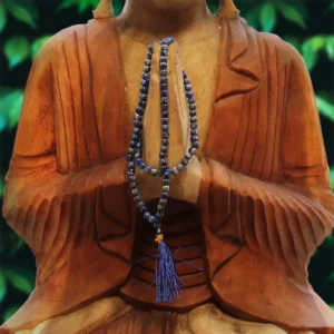Mala halsband med 108 pärlor av lapis lazuli - produktbild 5