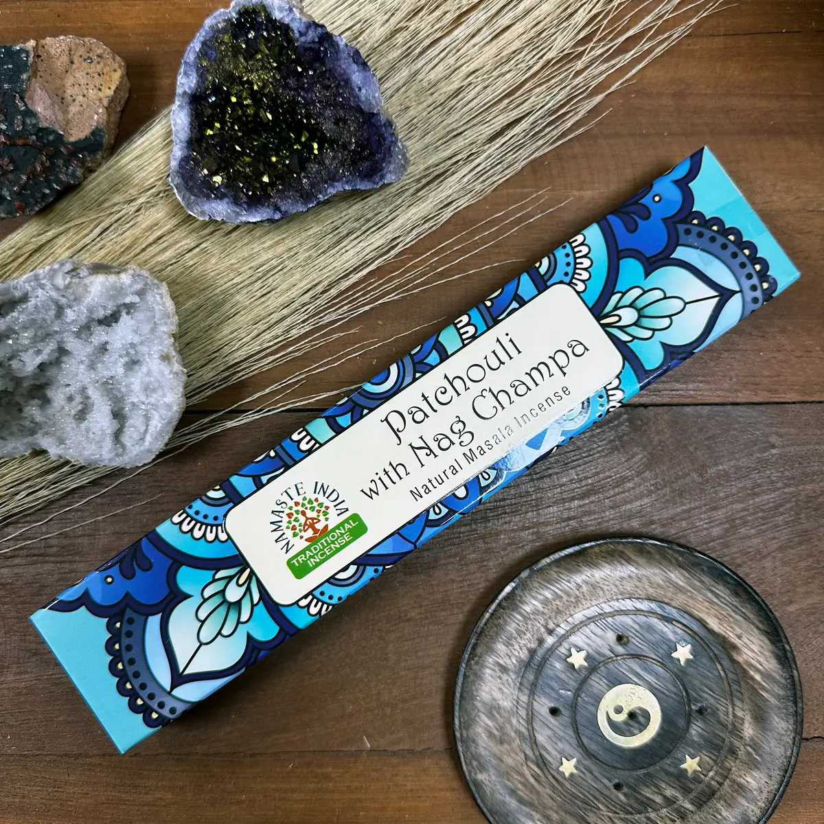 Mandala Namaste Masala-rökelsepinnar Patchouli med Nag Champa - produktbild 4