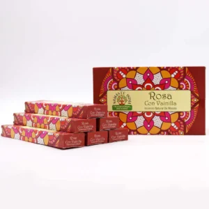 Mandala Namaste Masala-rökelsepinnar Ros med Vanilj - produktbild 5