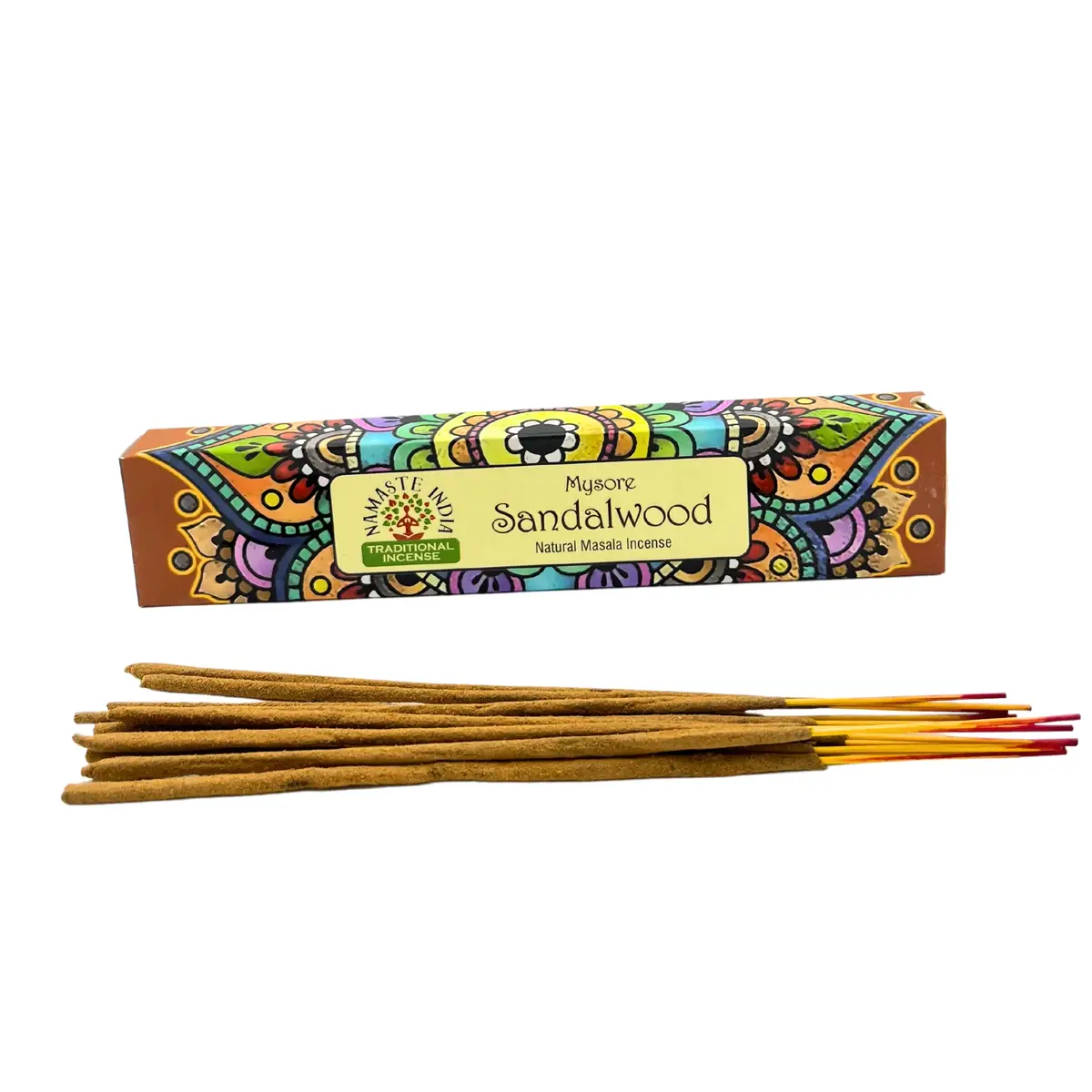 Mandala Namaste Masala-rökelsepinnar Sandelträ - produktbild 2