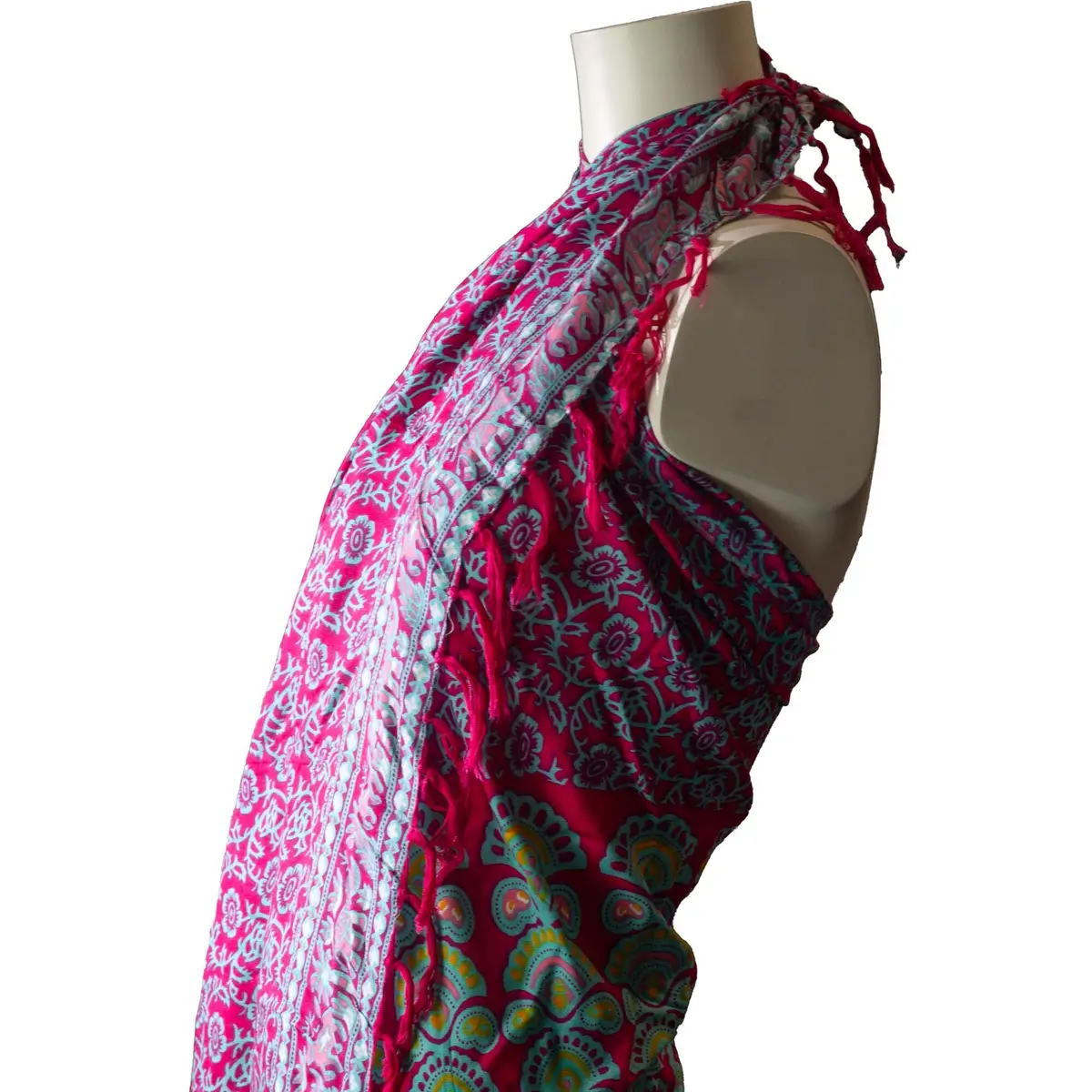 Mandala-sarong i blå och lila - produktbild 2