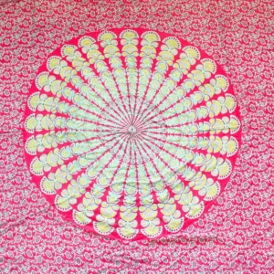 Mandala-sarong i blå och lila - produktbild 3