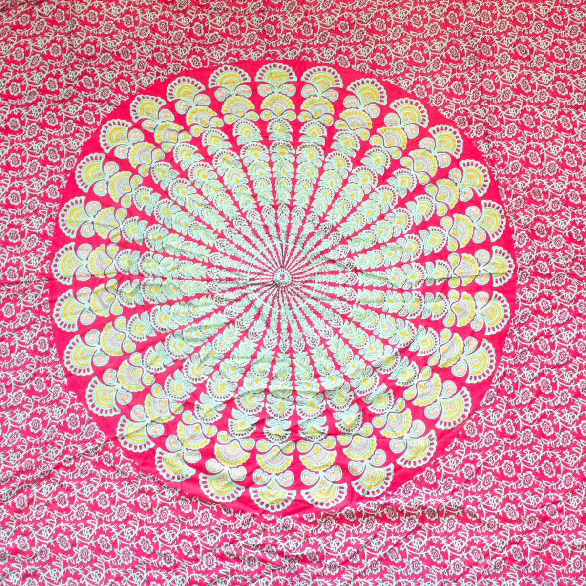 Mandala-sarong i blå och lila - produktbild 3