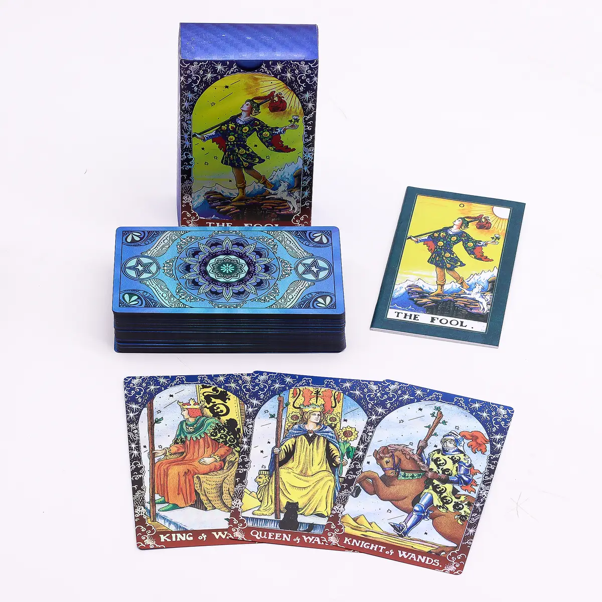 Mandala tarotkort med blå folie och häfte - produktbild 9