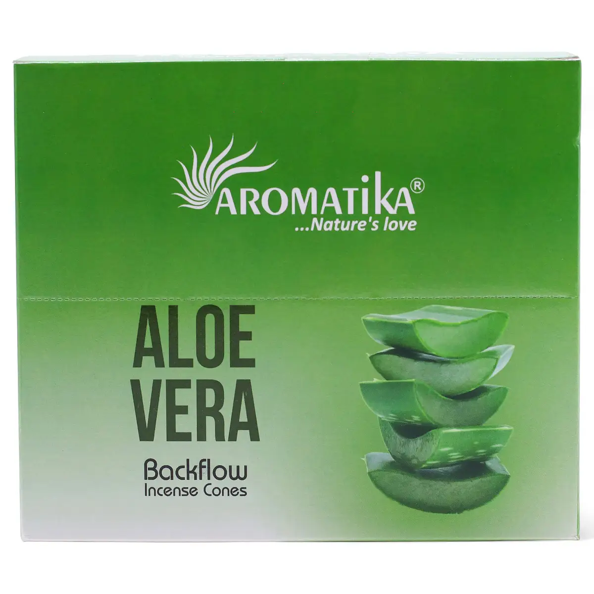 Masala Backflow rökelsekoner 10-pack Aloe Vera - produktbild 5