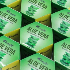 Masala Backflow rökelsekoner 10-pack Aloe Vera - produktbild 7