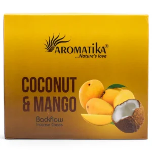 Masala Backflow rökelsekoner 10-pack kokos och mango - produktbild 5