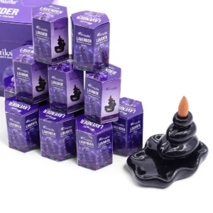 Masala Backflow rökelsekoner 10-pack lavendel - produktbild 2