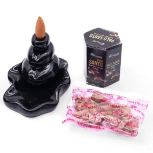 Masala Backflow rökelsekoner 10-pack med Palo Santo-doft - produktbild 4