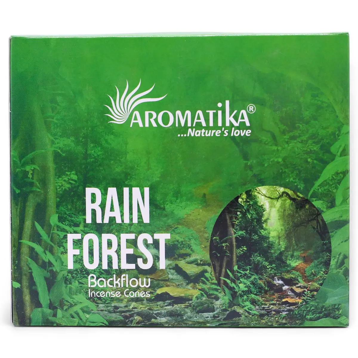 Masala Backflow rökelsekoner 10-pack Rain Forest - produktbild 4