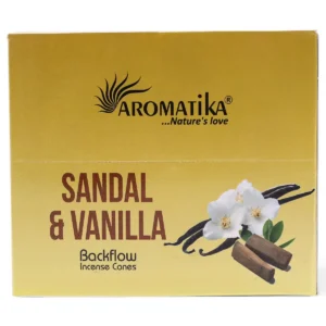 Masala Backflow rökelsekoner 10-pack Sandelträ och Vanilj - produktbild 4