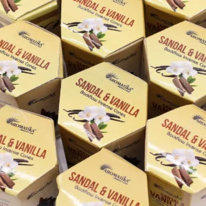 Masala Backflow rökelsekoner 10-pack Sandelträ och Vanilj - produktbild 6