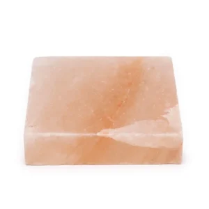 Kvadratisk matlagningsplatta av rosa Himalayasalt 20x20x5 cm