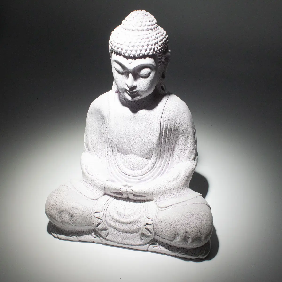 Meditationslampa Buddha Lavendel med oval fot - produktbild 5