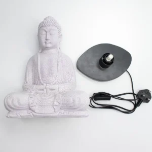 Meditationslampa Buddha Lavendel med oval fot - produktbild 6