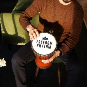 Medium djembe trumma Freedom Rhythm 40 cm höjd, 18 cm trumskinn - produktbild 6