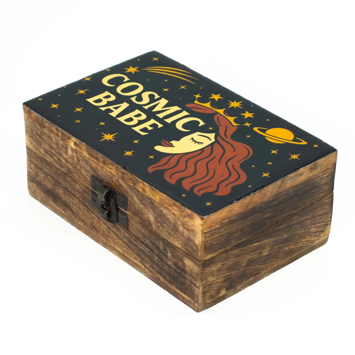Medium träask med emaljerat lock Cosmic Babe - produktbild 2
