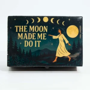 Mellanask i mangoträ med emaljerat lock – The Moon Made Me Do It - produktbild 2