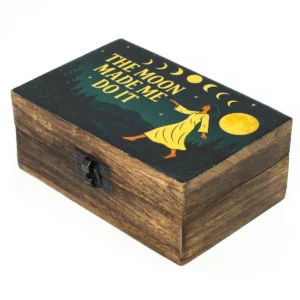 Mellanask i mangoträ med emaljerat lock – The Moon Made Me Do It - produktbild 3