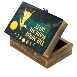 Mellanask i mangoträ med emaljerat lock – The Moon Made Me Do It - produktbild 5