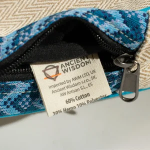 Mellanryggsäck Kathmandu i bomull och hampa med Dhaka-mönster 30x21x9 cm - produktbild 6