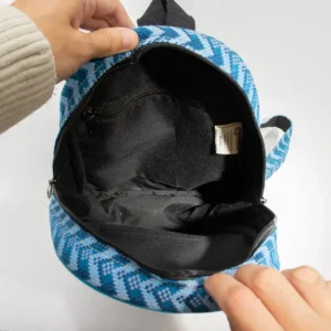 Mellanryggsäck Kathmandu i bomull och hampa med Dhaka-mönster 30x21x9 cm - produktbild 7