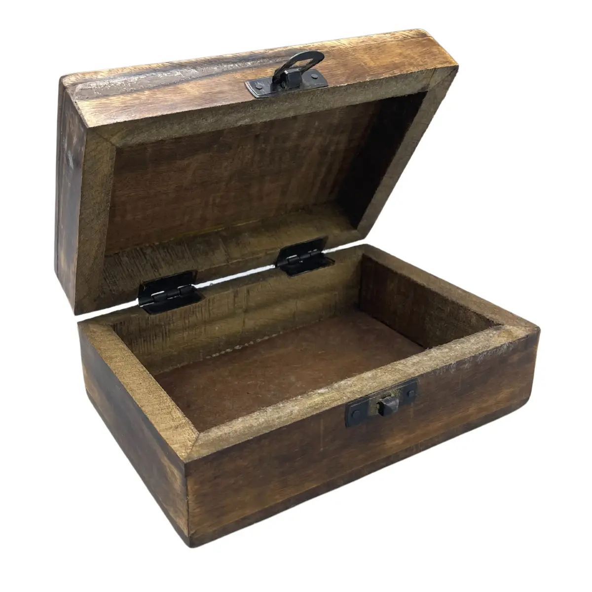 Mellanstor träask med keramisk glasyr, röd 15x10x6 cm - produktbild 2
