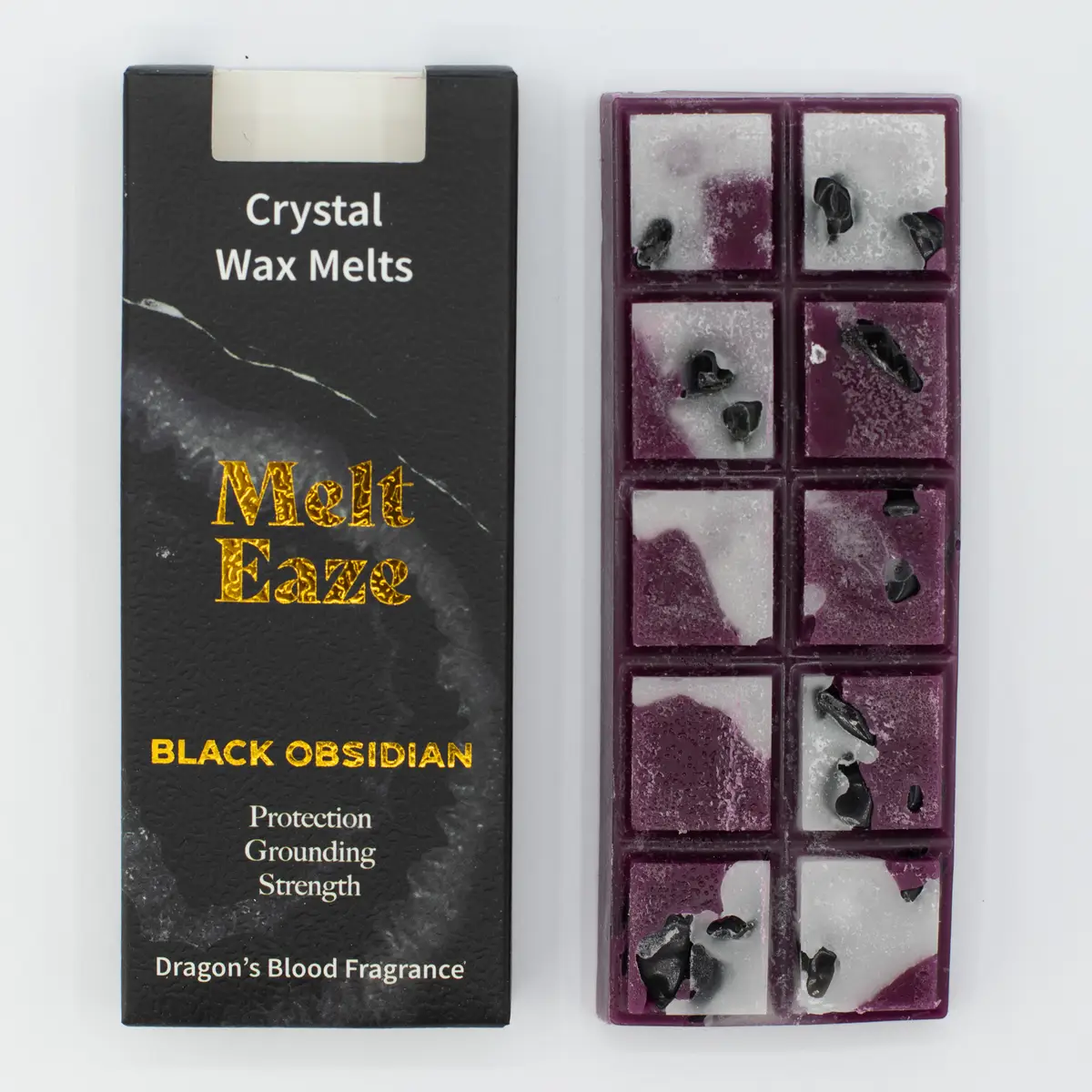 MeltEaze doftvax med svart obsidian och drakblod 50 g - produktbild 4