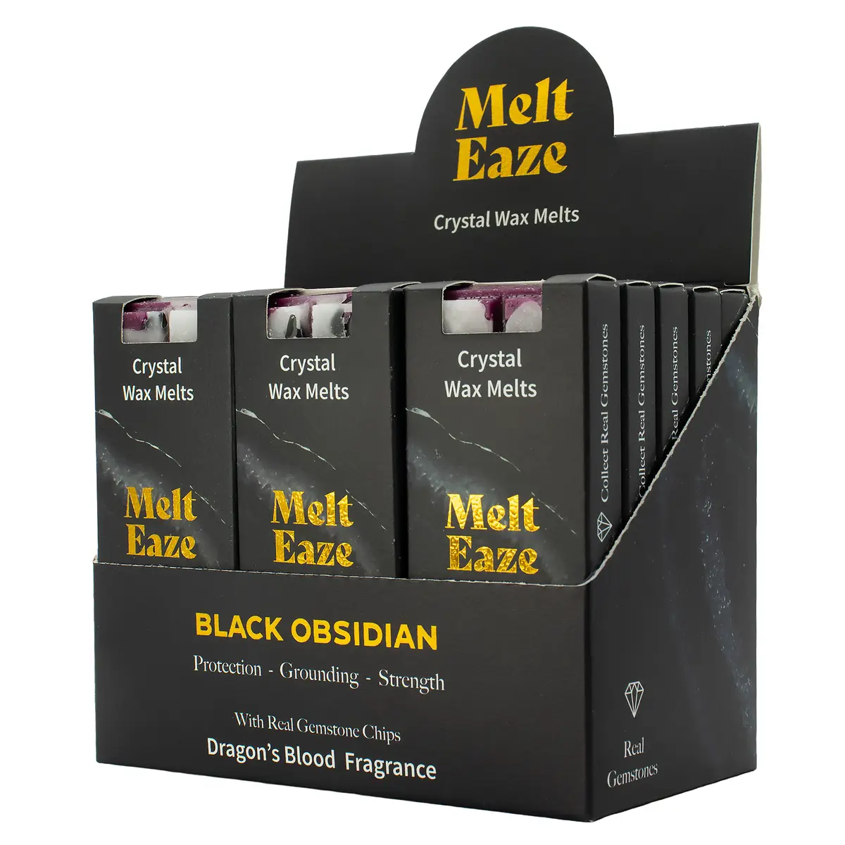 MeltEaze doftvax med svart obsidian och drakblod 50 g - produktbild 5