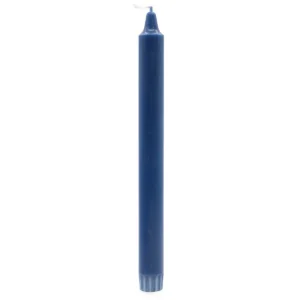 Middagsljus i naturligt vax 25 cm blå, 4-pack - produktbild 2